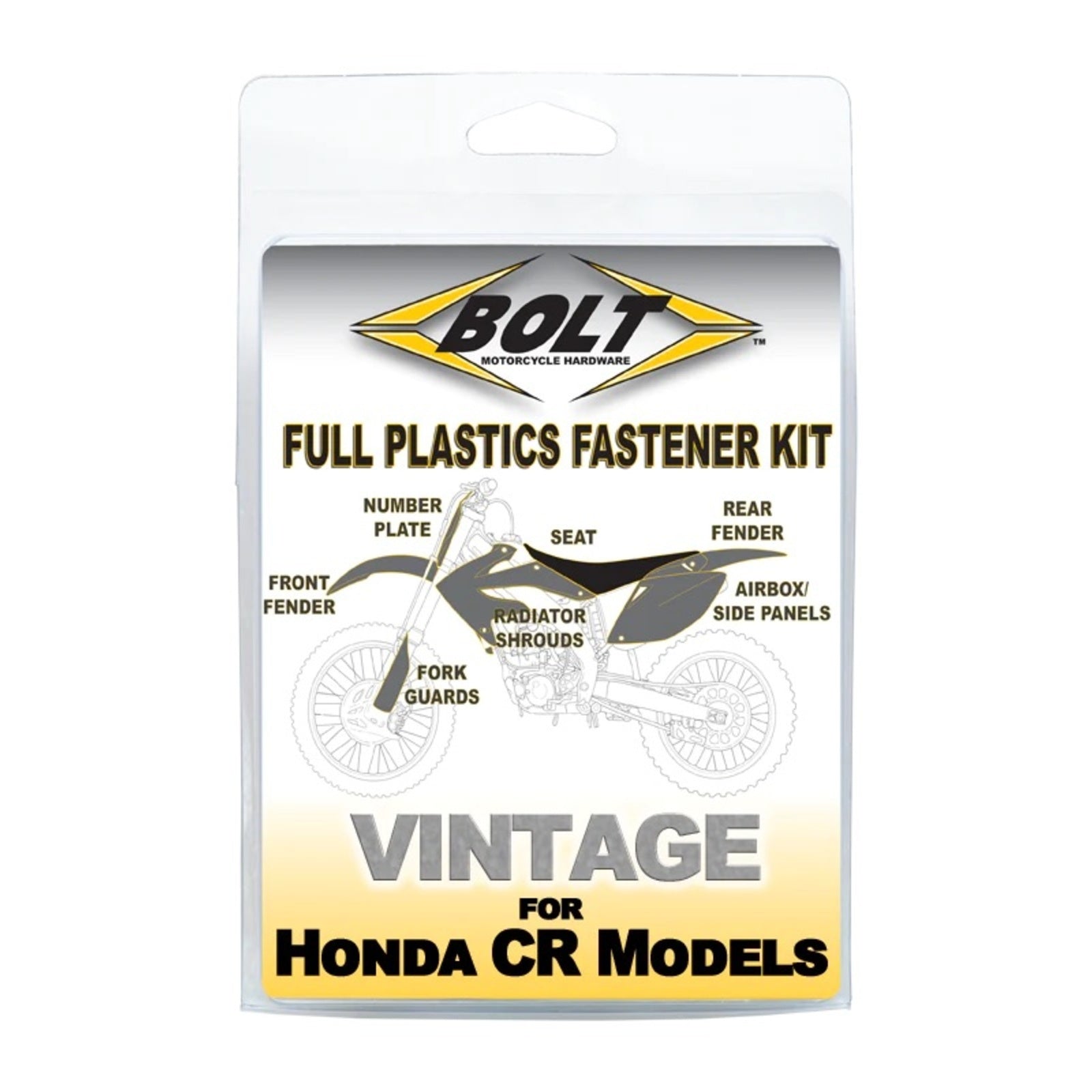 Bolt Body Work Fastener Kit Honda CR125 '91-'90 / CR250 '90-'91