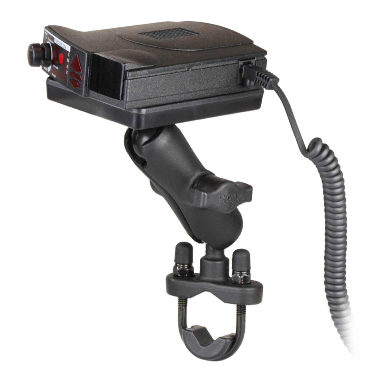 RAM Power Plate III Radar Detector Mount with Handlebar U-Bolt Base