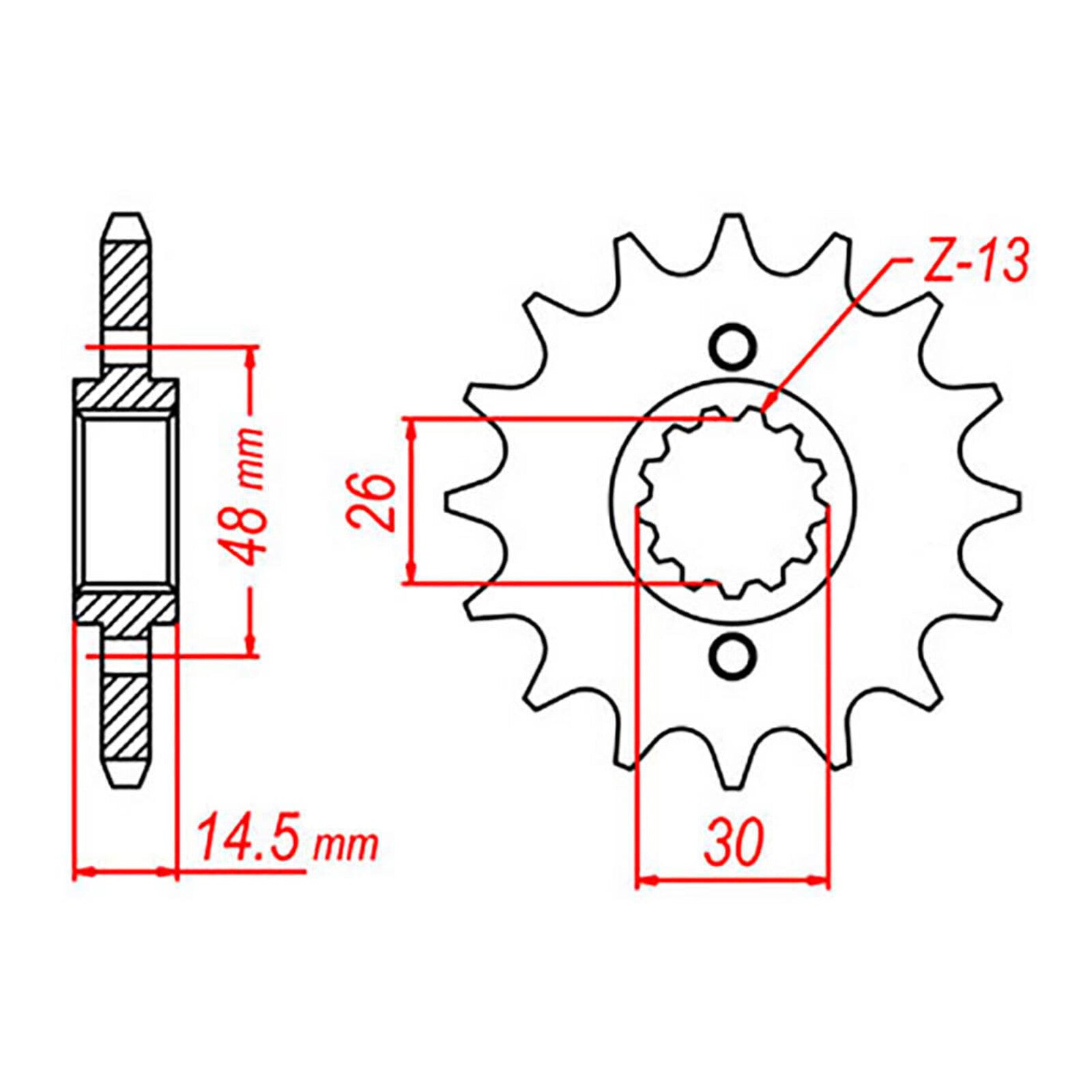 MTX 339 Steel Front Sprocket #530 (10-438)