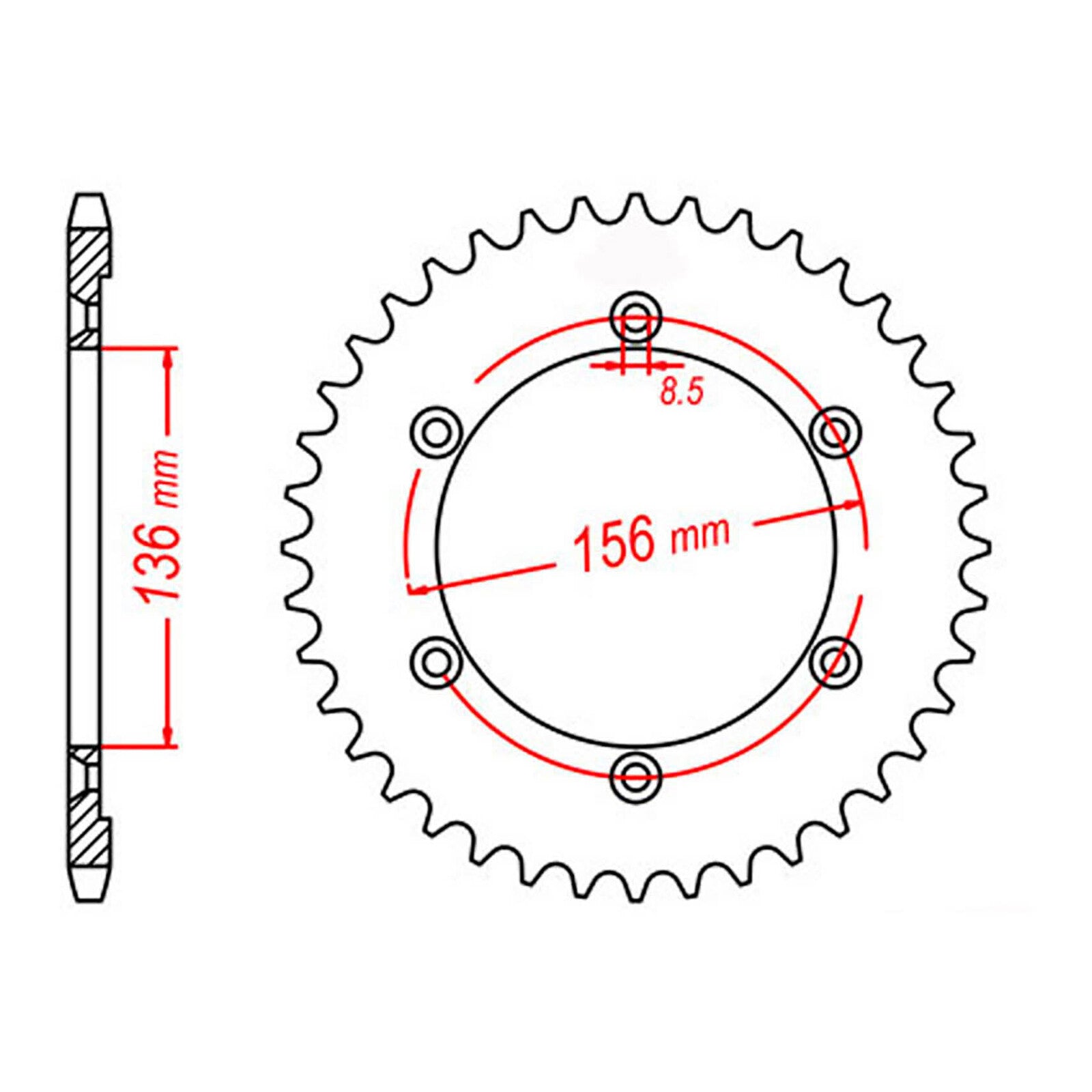 MTX 1791 Steel Rear Sprocket #525 (11-32E)