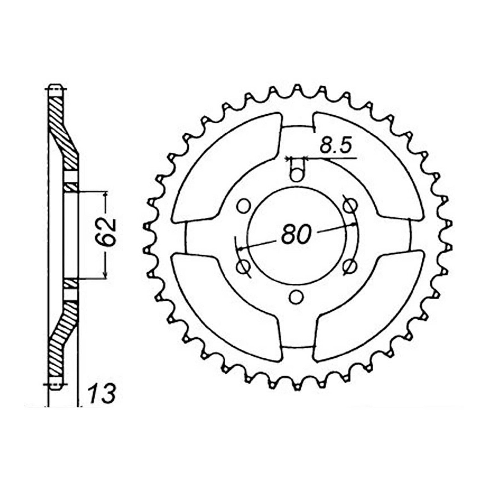 MTX 1869 Steel Rear Sprocket #428 (11-1KH)