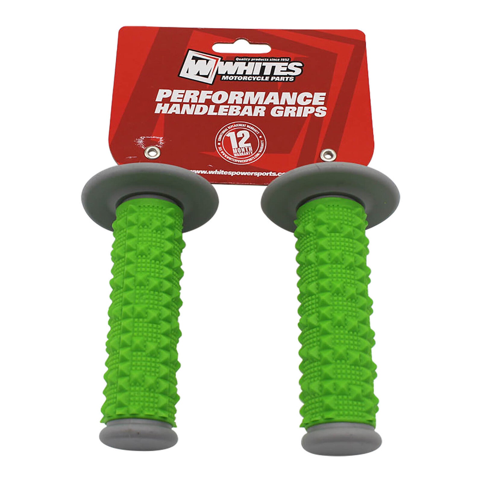Whites Grip MX Full Diamond - Grey / Green