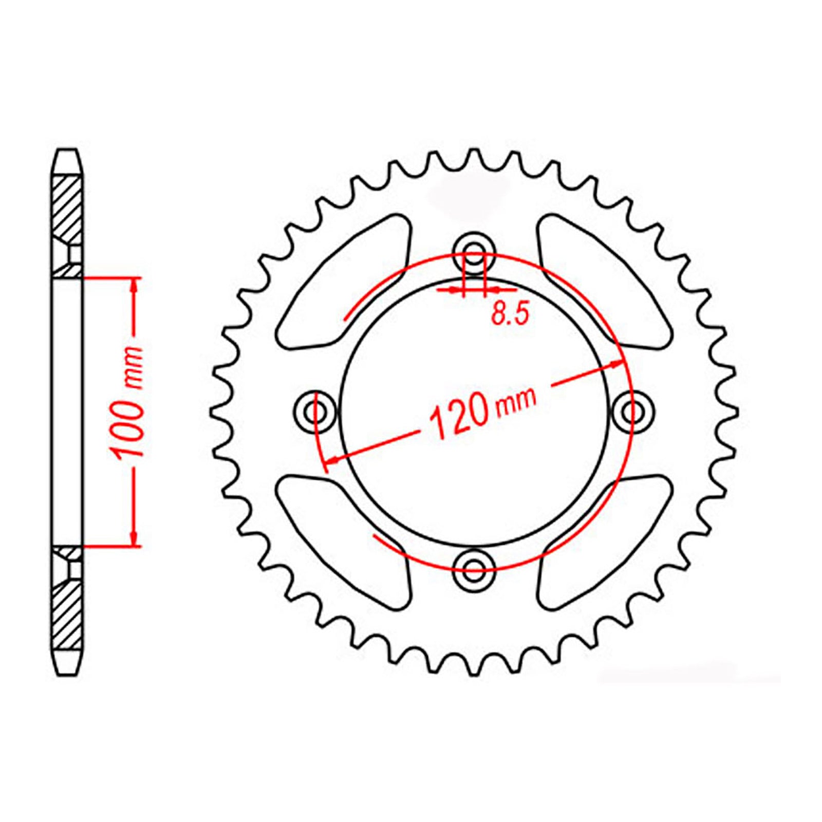 XAM Sprocket Kit Yamaha YZ85 SW 19- 14/46