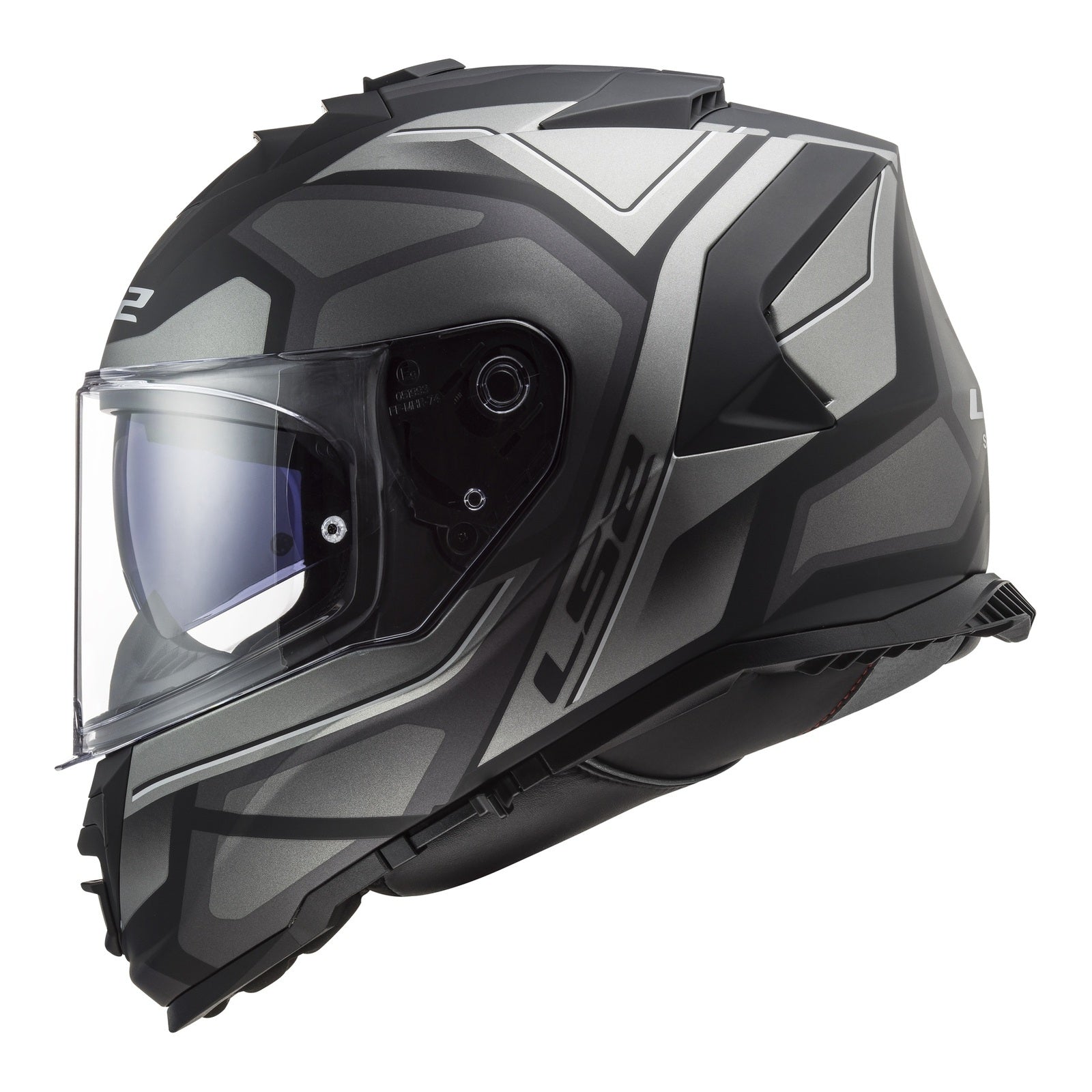 LS2 FF800 Storm II Faster Helmets - Matte Titanium 06