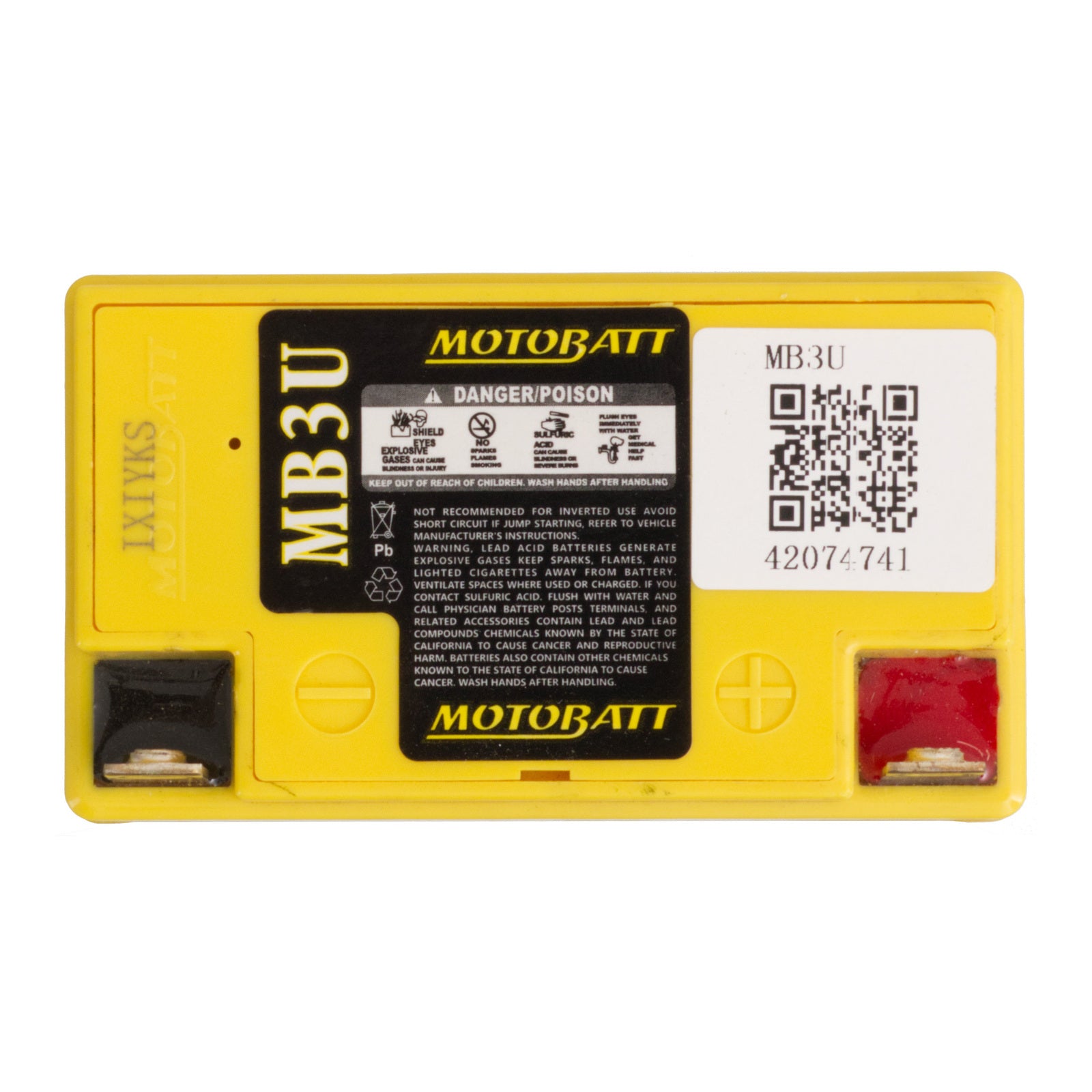 Motobatt Battery Quadflex AGM - MB3U