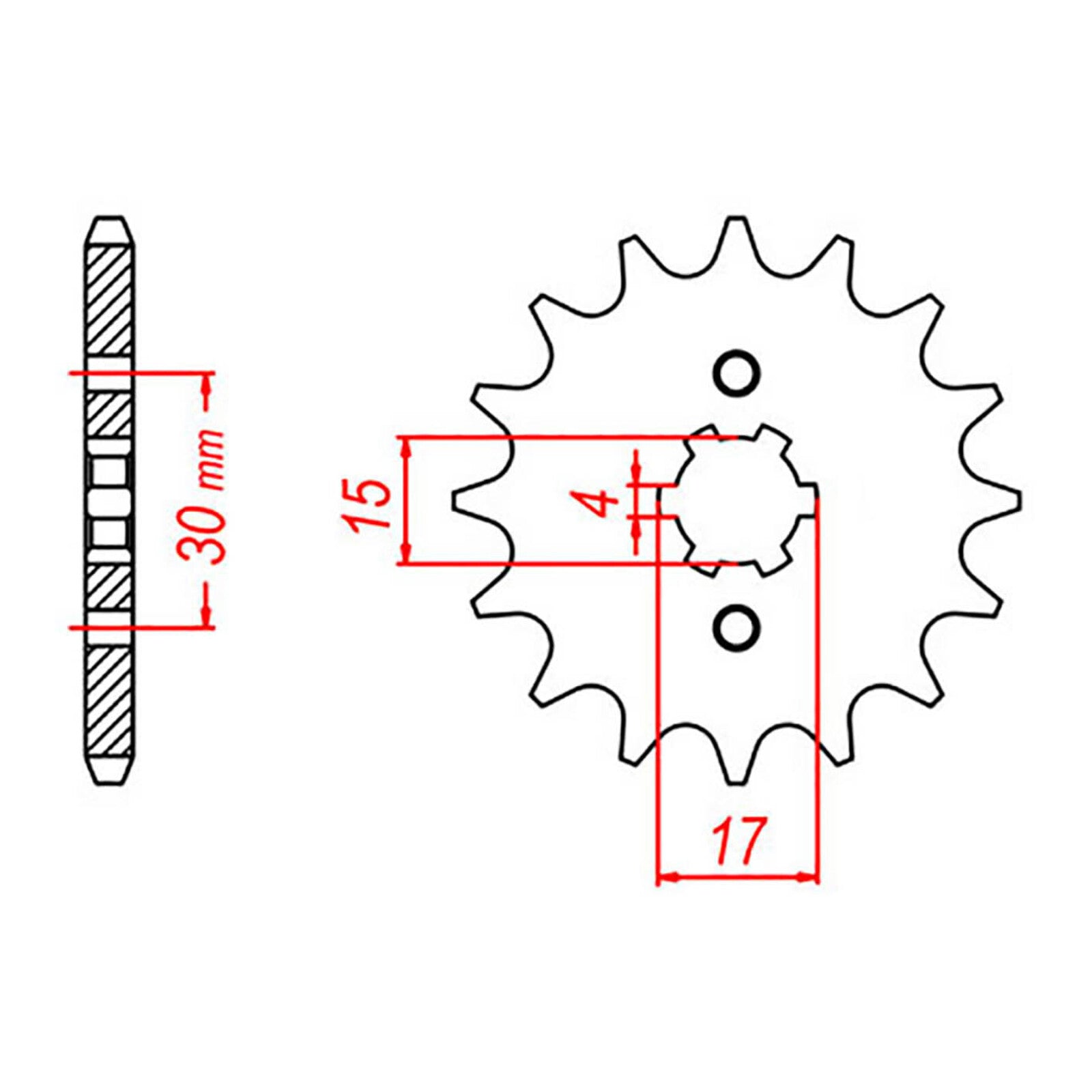 MTX 274 Steel Front Sprocket #428 (10-436)